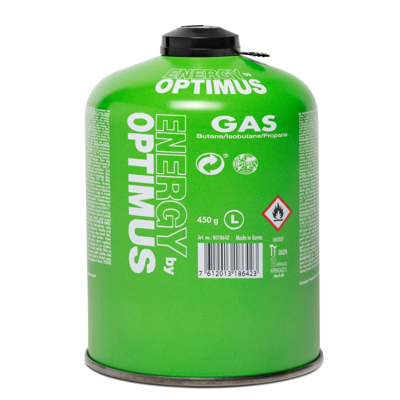 SKOTTI Gasgrill mit 450g OPTIMUS "green" Gaskartusche und Tasche
